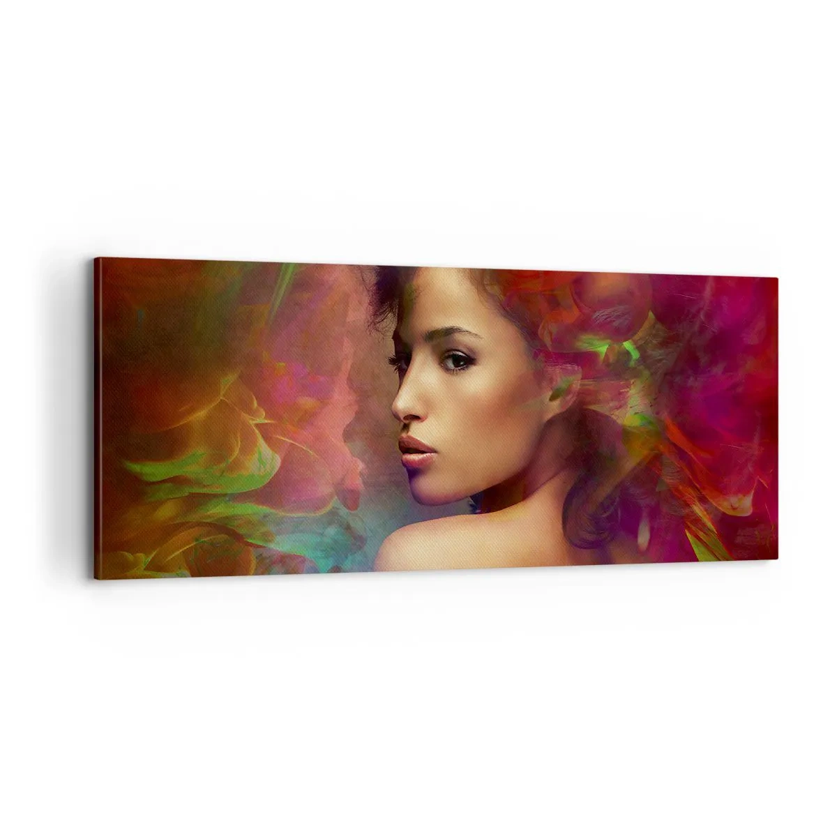 Obraz na plátně - Krásnější než duha, jemnější než mlha - 100x40 cm