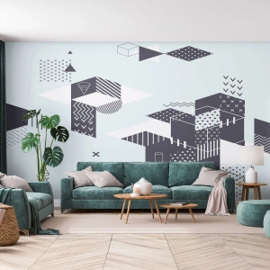 Fototapeta Samolepicí Deluxe Sticker - V duši matematika - Abstrakce, Kus, Moderní vzor - 250x175 cm