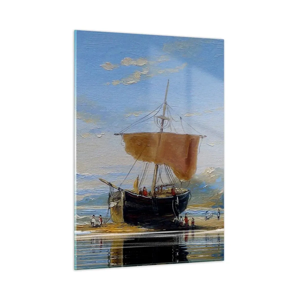 Obraz na skle - Voda, země, vzduch - 50x70 cm