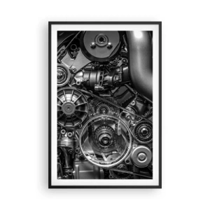 Plakát v černém rámu - Poezie mechaniky - 61x91 cm