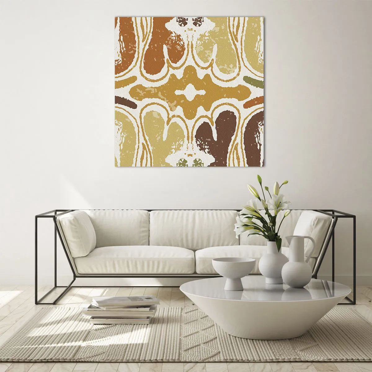 Obraz na skle - Sentimentální abstrakce - 40x40 cm