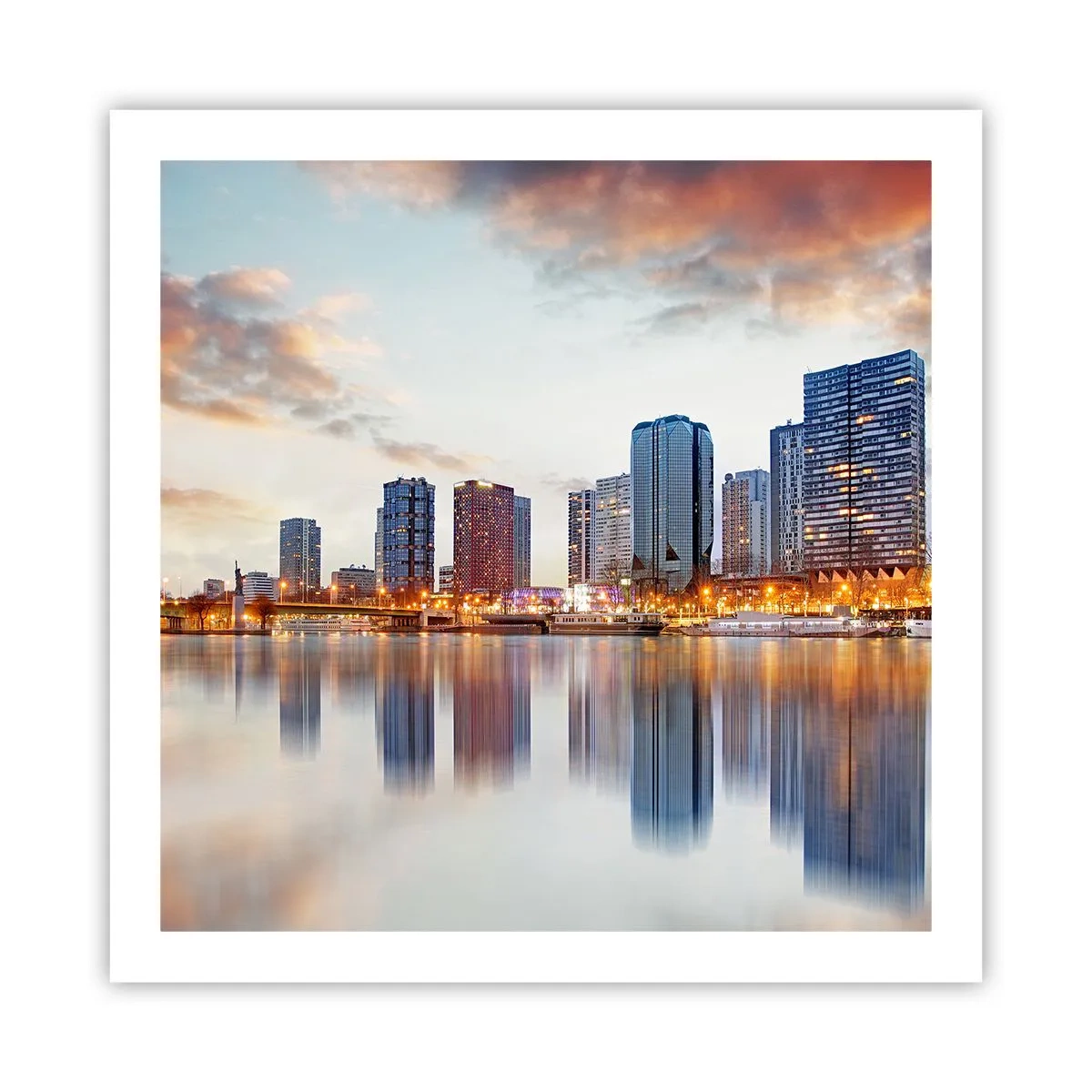 Plakát - Monumentální klid Paříže - 60x60 cm