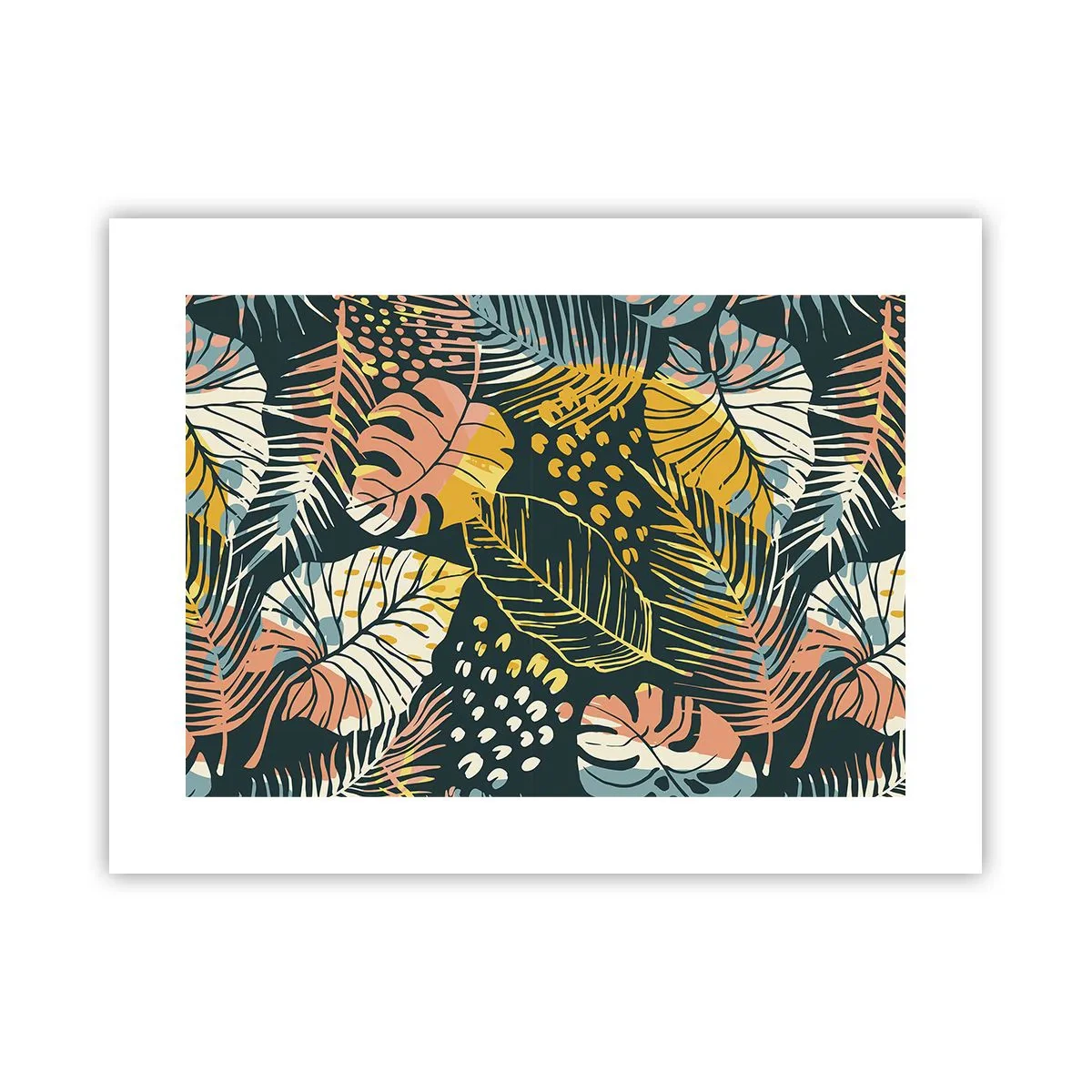 Plakát - Listová fantazie - 40x30 cm