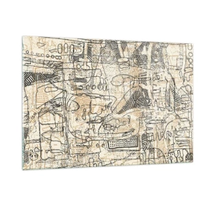 Obraz na skle - Čeká na rozluštění - 120x80 cm