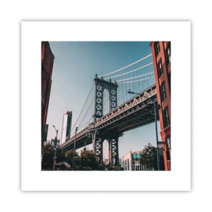 Plakát - Nad vlnami města - 30x30 cm