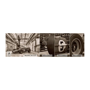 Vzor Fototapety Samolepicí Deluxe Sticker - Odpočinek vítěze - Formule 1, Retro, Automobilový průmysl - 100x30 cm