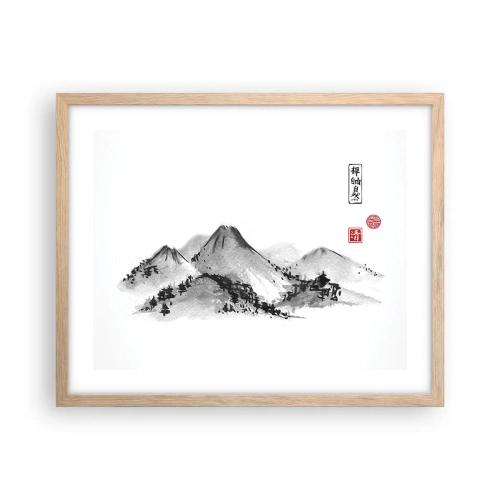 Plakát v rámu světlý dub - Za hranicí vzdálenosti - 50x40 cm