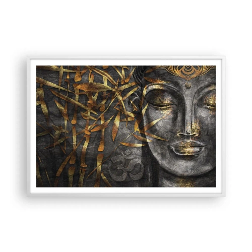 Plakát v bílém rámu - Pociťte klid - 100x70 cm