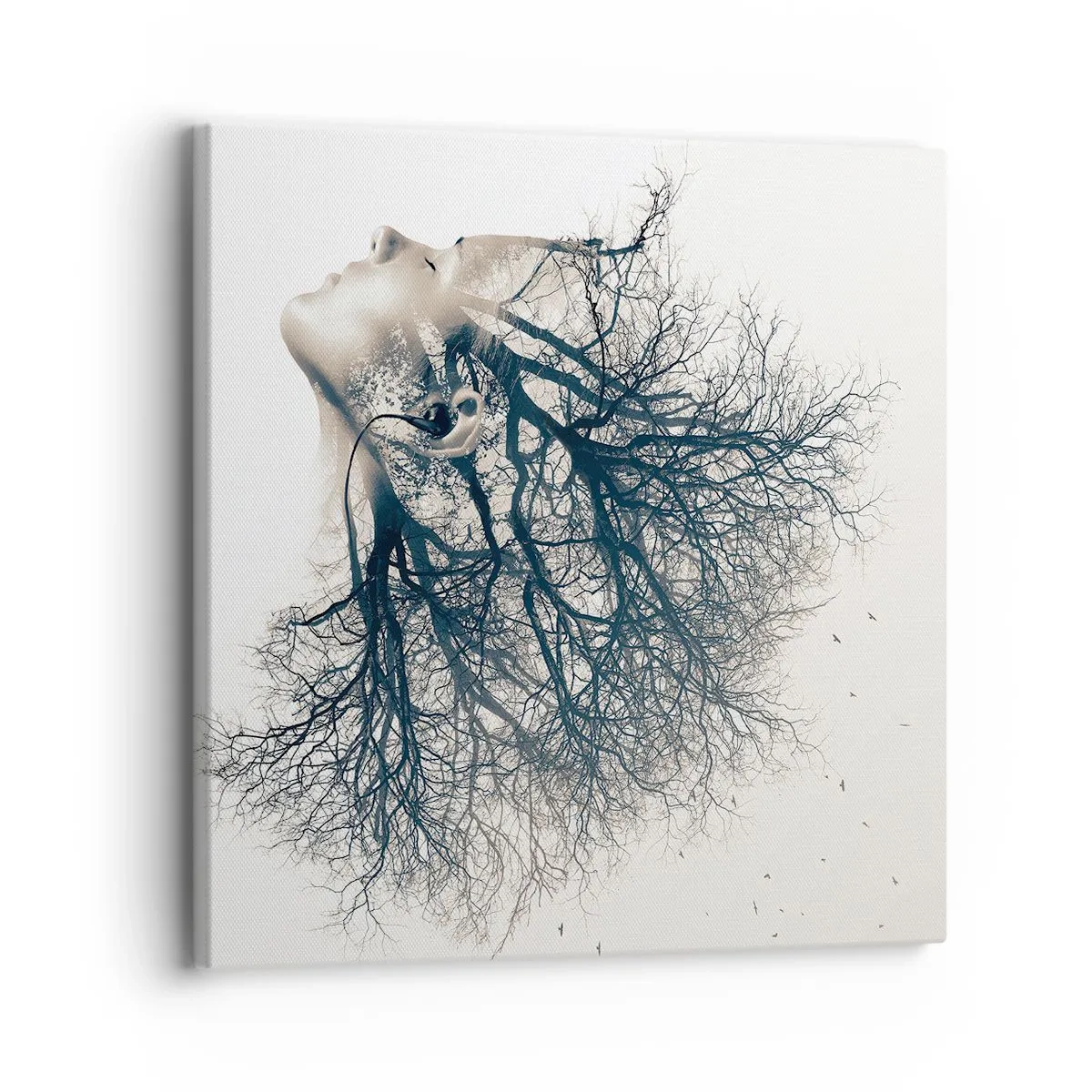 Obraz na plátně - Okouzlená šepotem stromu - 30x30 cm