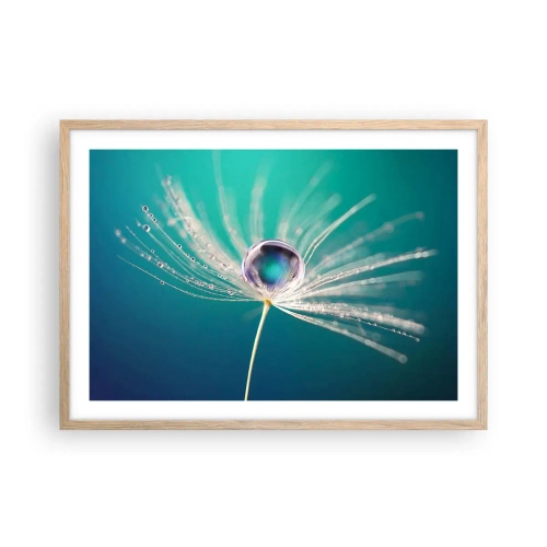 Plakát v rámu světlý dub - Mystický okamžik - 70x50 cm