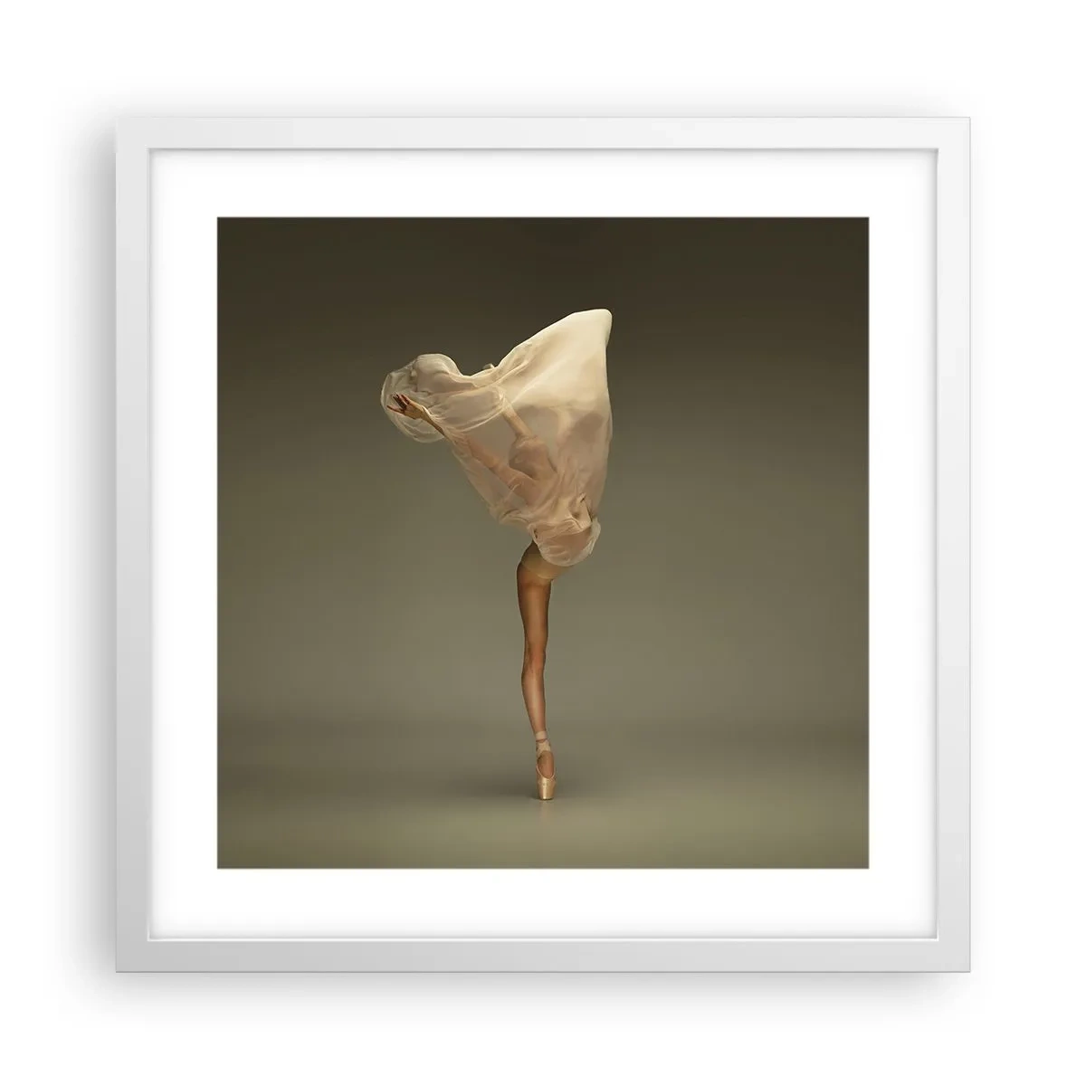 Plakát v bílém rámu - Hned poletí - 40x40 cm