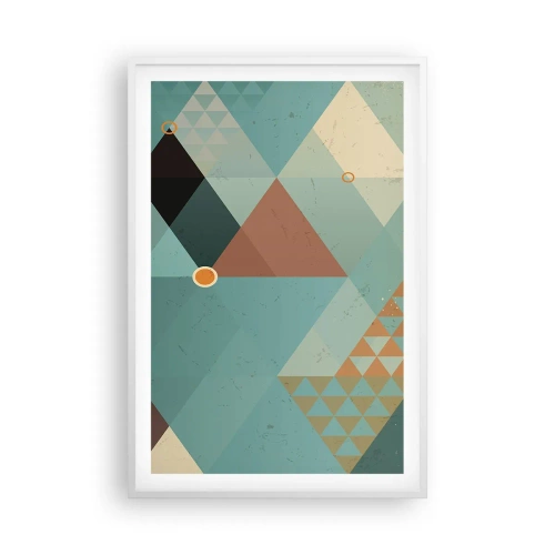 Plakát v bílém rámu - Jednota mnohosti, mnohost jednoty - 61x91 cm