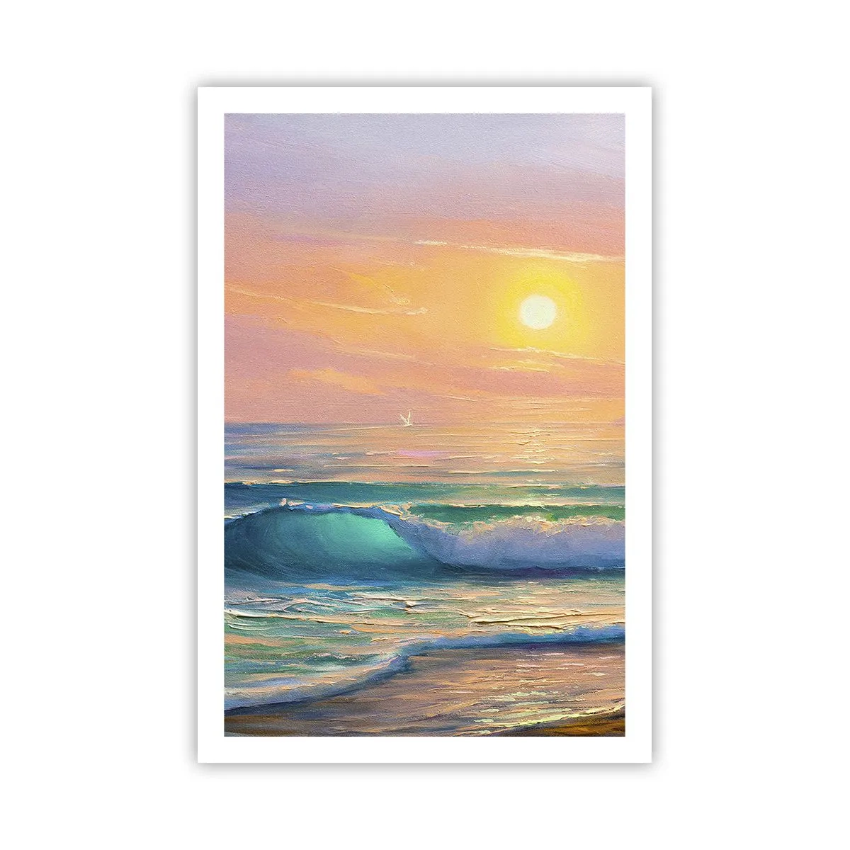 Plakát - Tyrkysová píseň vln - 61x91 cm