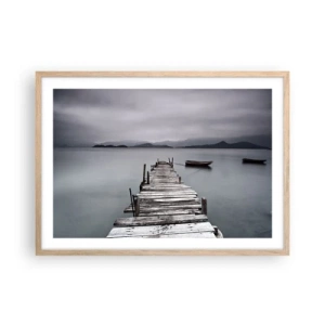 Plakát v rámu světlý dub - Zítra můžeš vyrazit - 70x50 cm