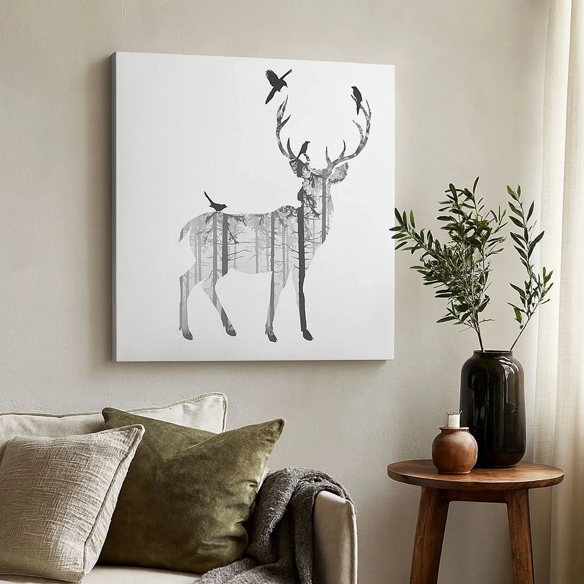 Obraz na plátně - Dobrý duch lesa - 30x30 cm