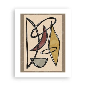 Plakát - Kompozice – oblouky a ovály - 40x50 cm