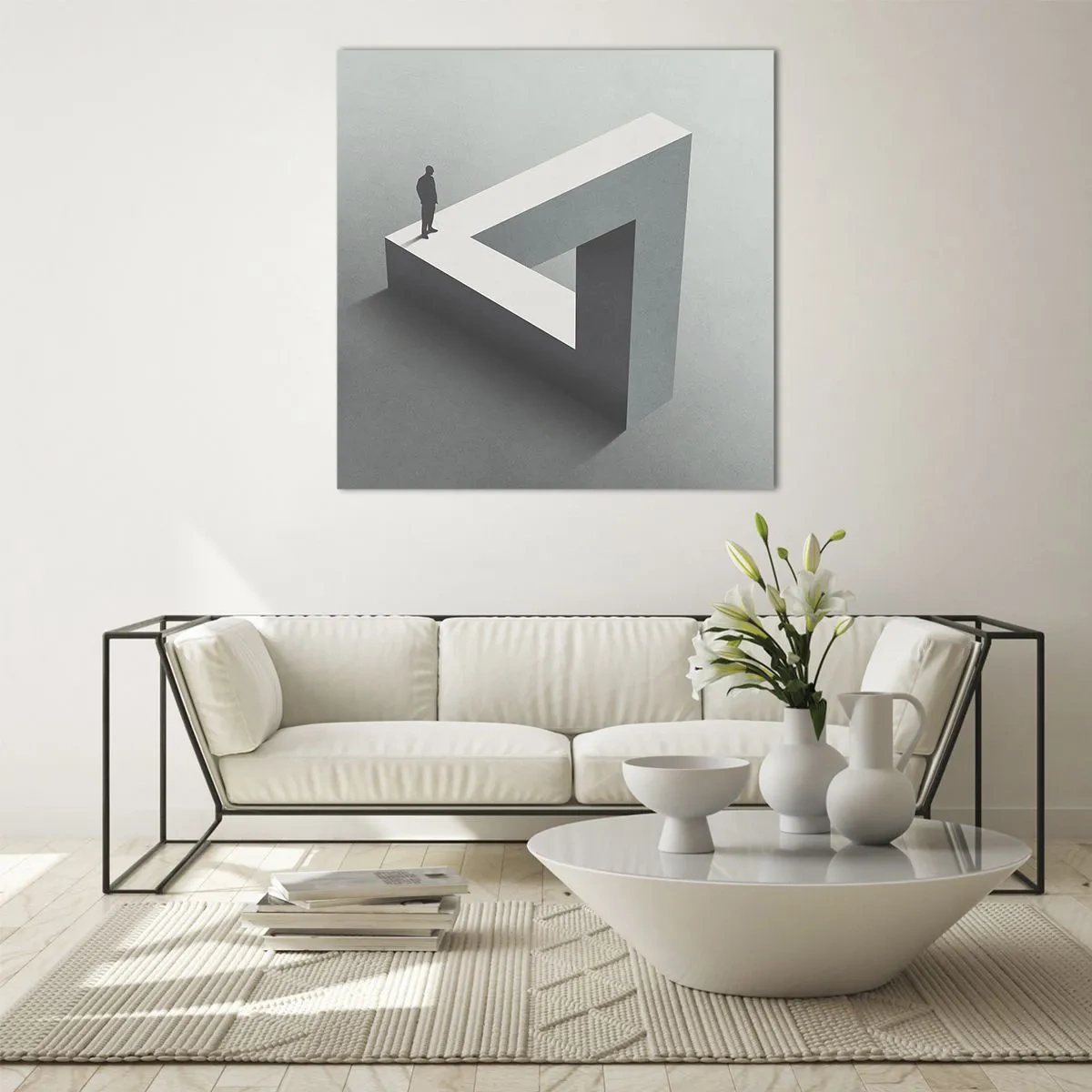 Obraz na skle - A přece je to možné - 70x70 cm