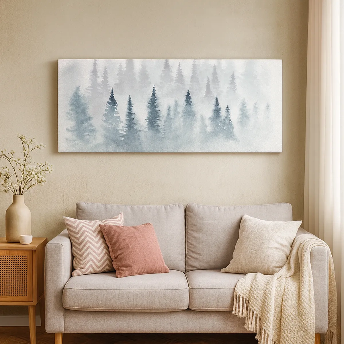 Obraz na plátně - Zahalené mlhou - 30x30 cm