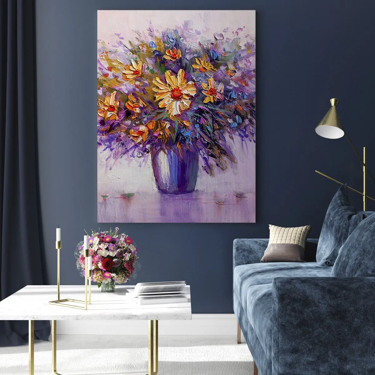 Obraz na skle - Sladce voní, sladce vypadá - 50x70 cm