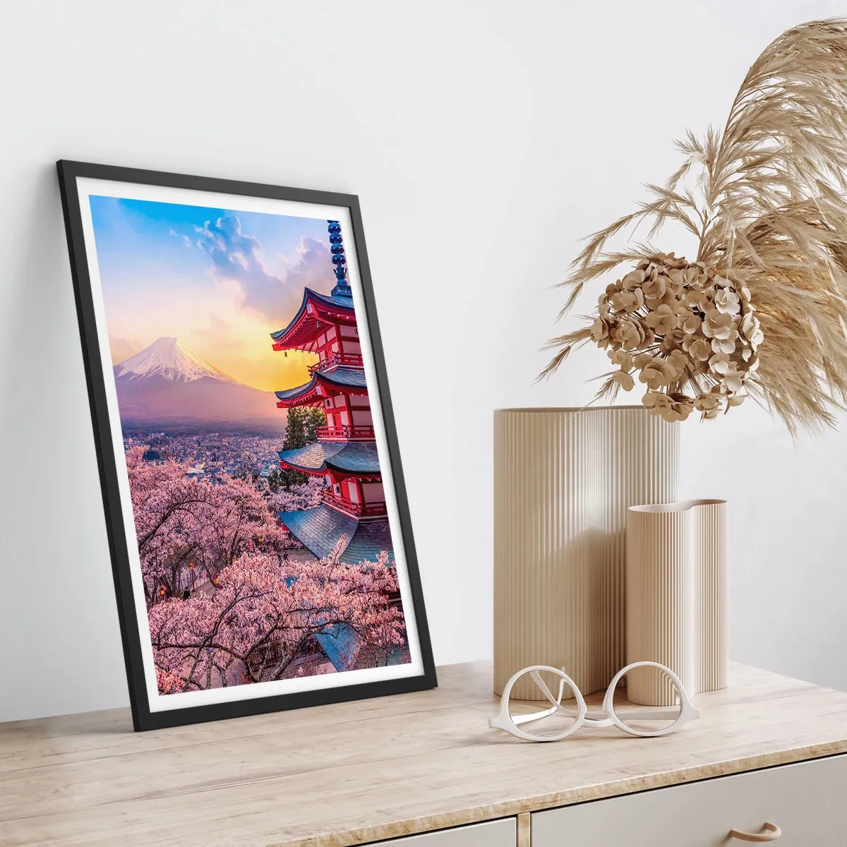 Plakát v černém rámu - Podstata japonského ducha - 61x91 cm