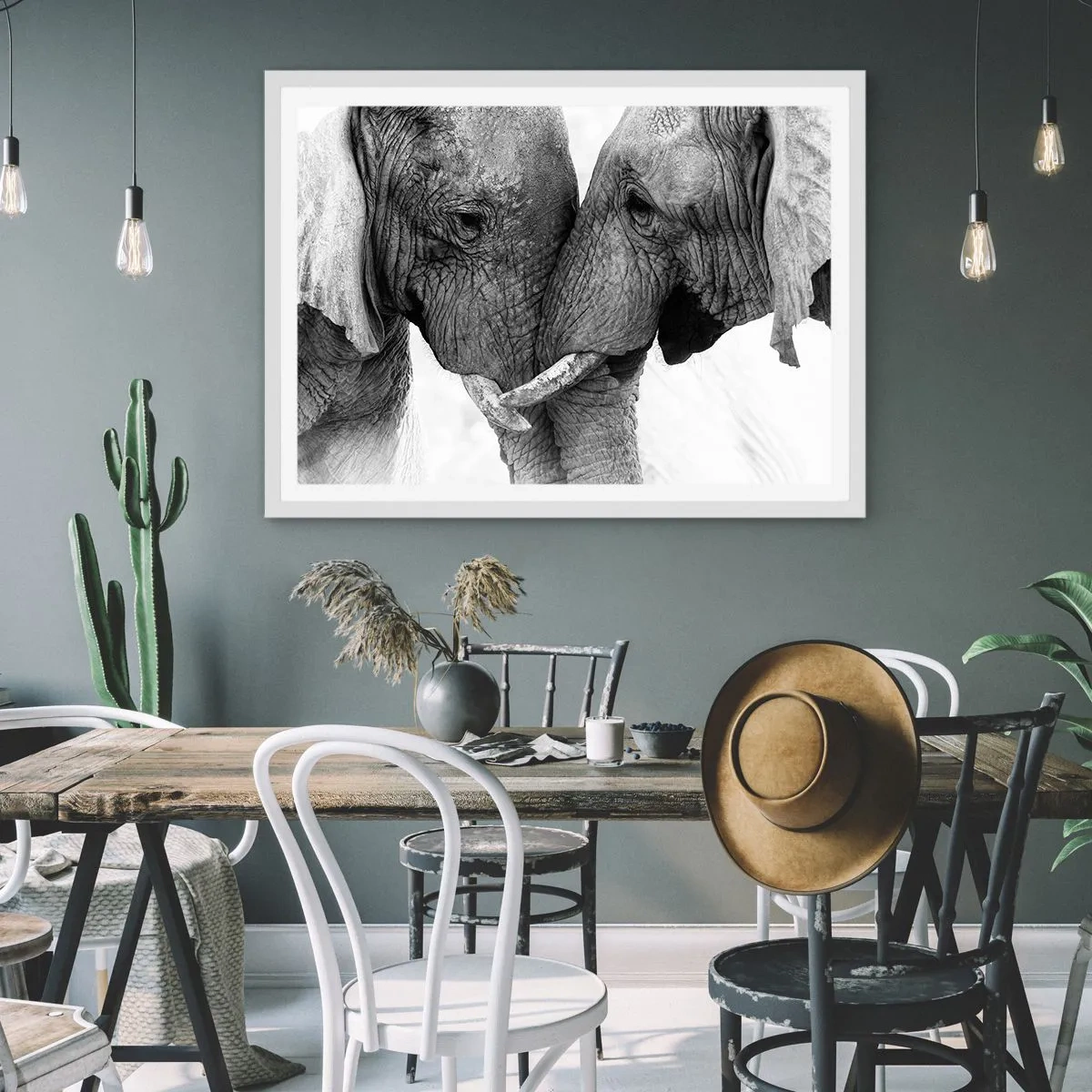 Plakát v bílém rámu - Upřímné vyznání - 100x70 cm