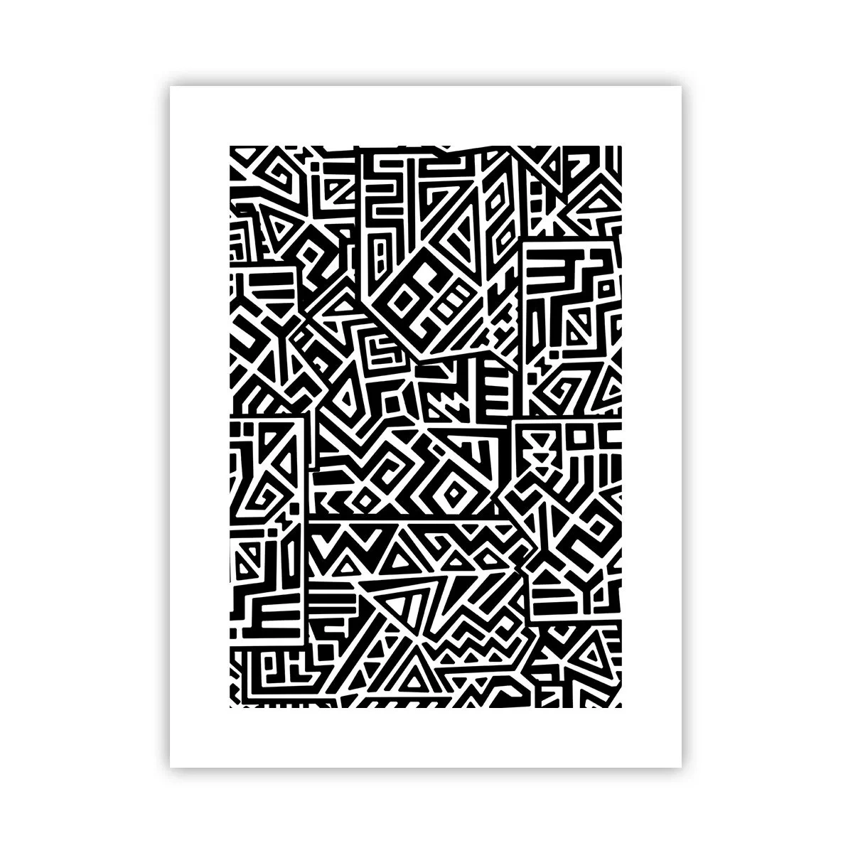 Plakát - Předkolumbovská kompozice - 30x40 cm