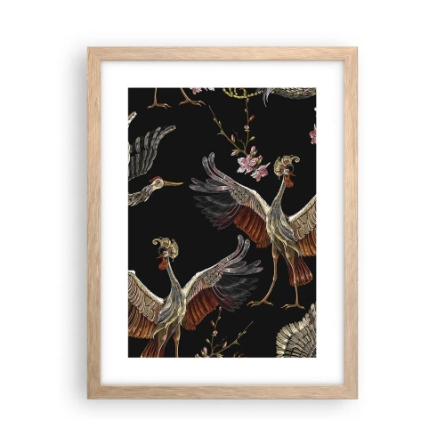 Plakát v rámu světlý dub - Pohádkový pták - 30x40 cm
