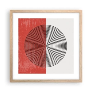 Plakát v rámu světlý dub - Přesný zásah - 40x40 cm