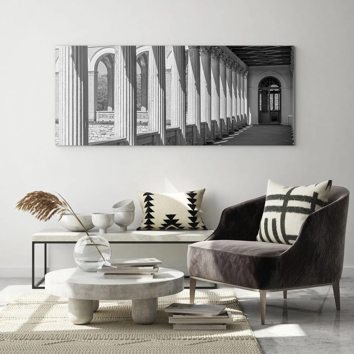 Obraz na skle - Slunná arkáda - 100x40 cm