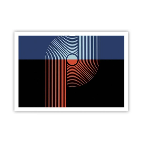 Plakát - V geometrickém objetí - 100x70 cm