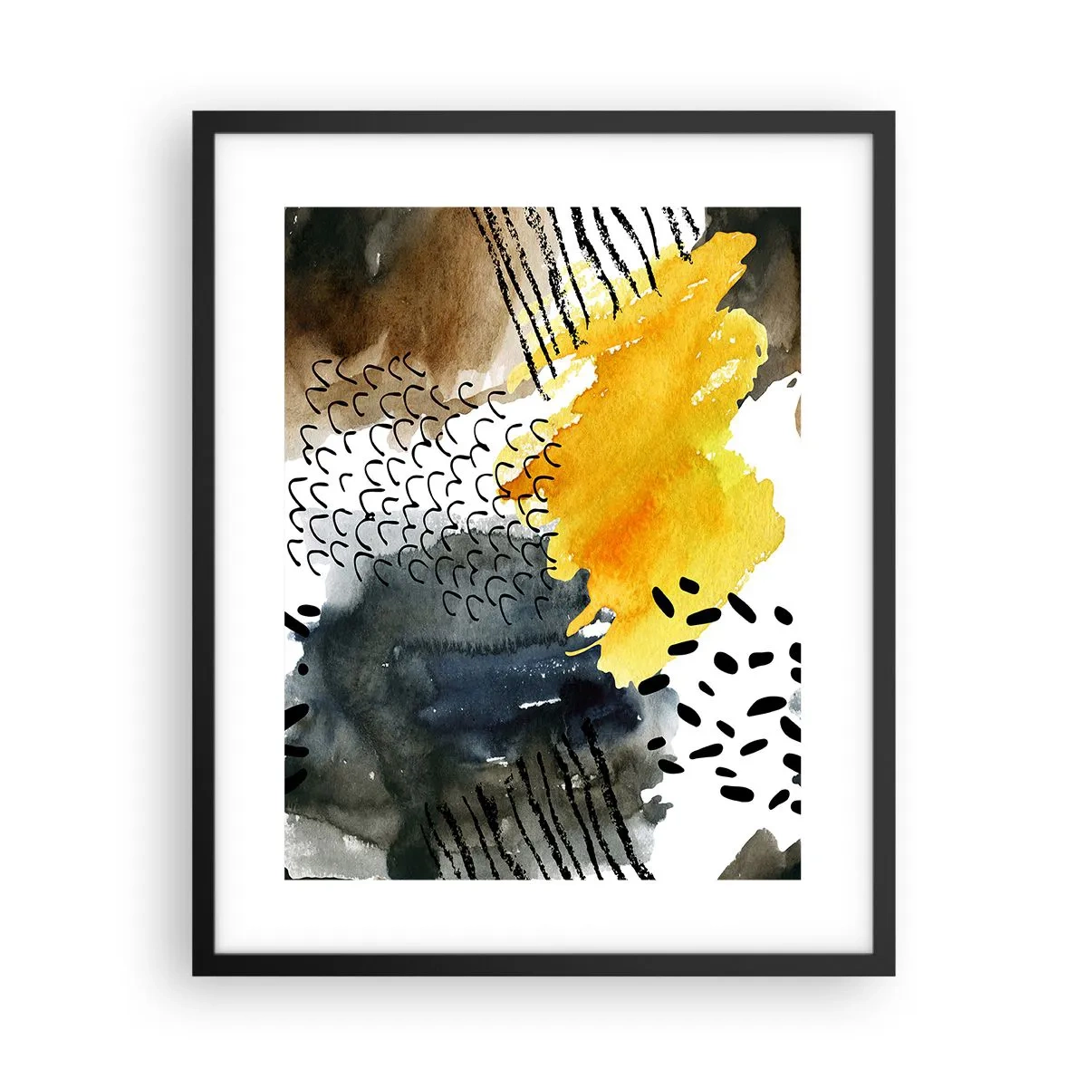 Plakát v černém rámu - Setkání živlů - 40x50 cm