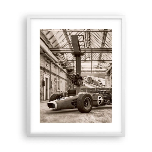 Plakát v bílém rámu - Odpočinek vítěze - 40x50 cm