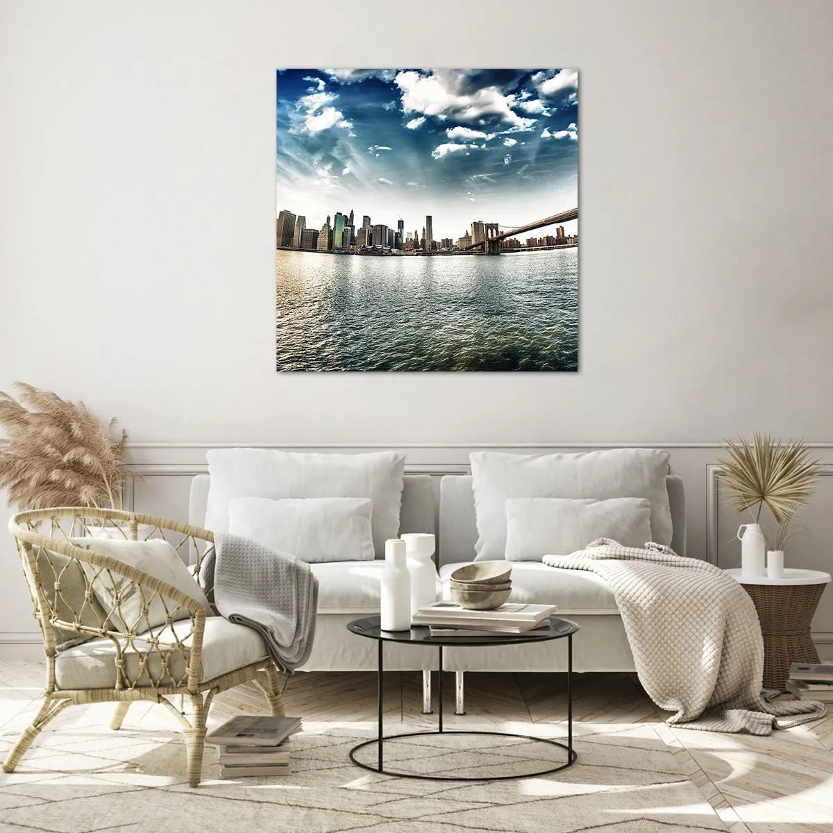 Obraz na skle - Skleněný ostrov - 50x50 cm