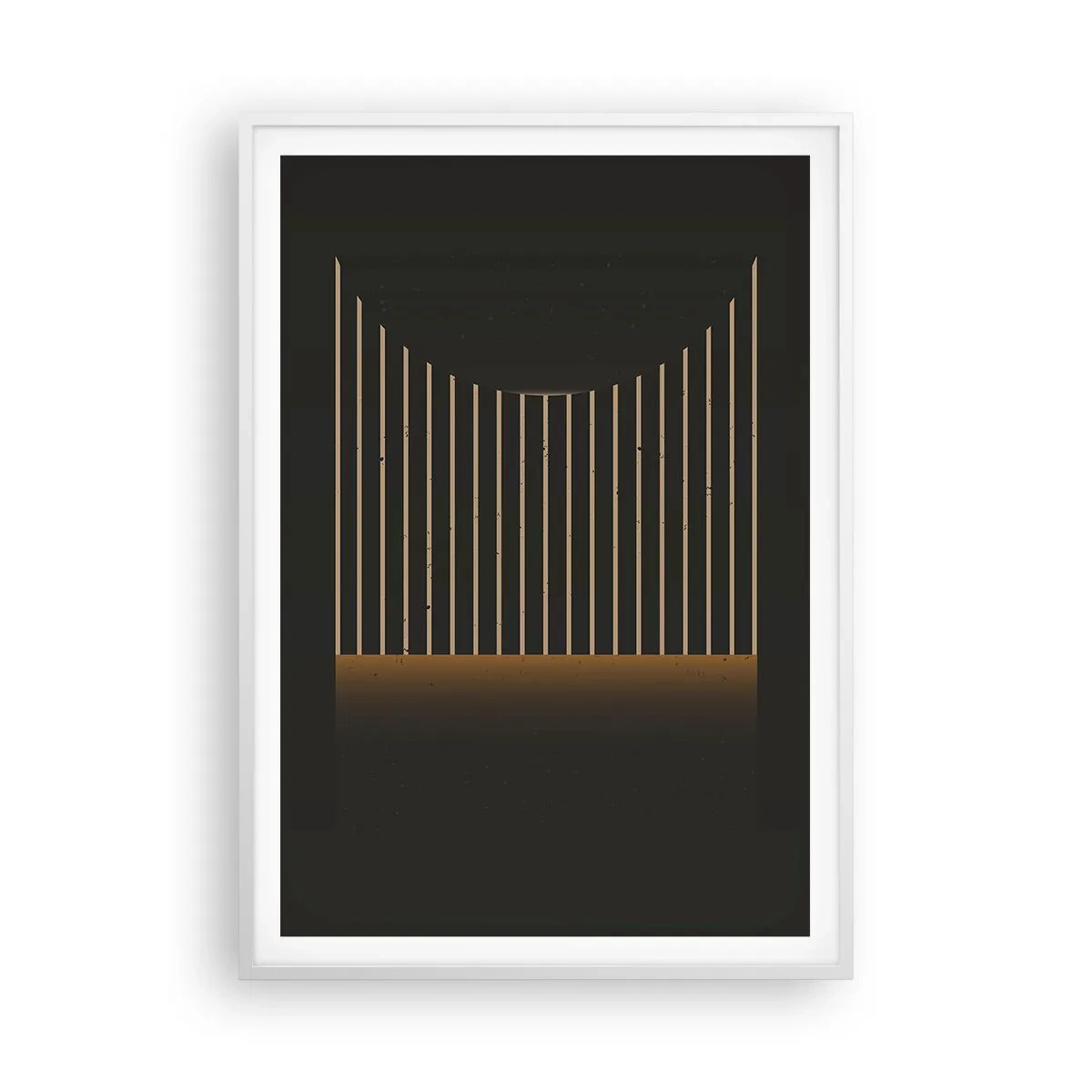 Plakát v bílém rámu - Prozkoumat temnotu - 70x100 cm