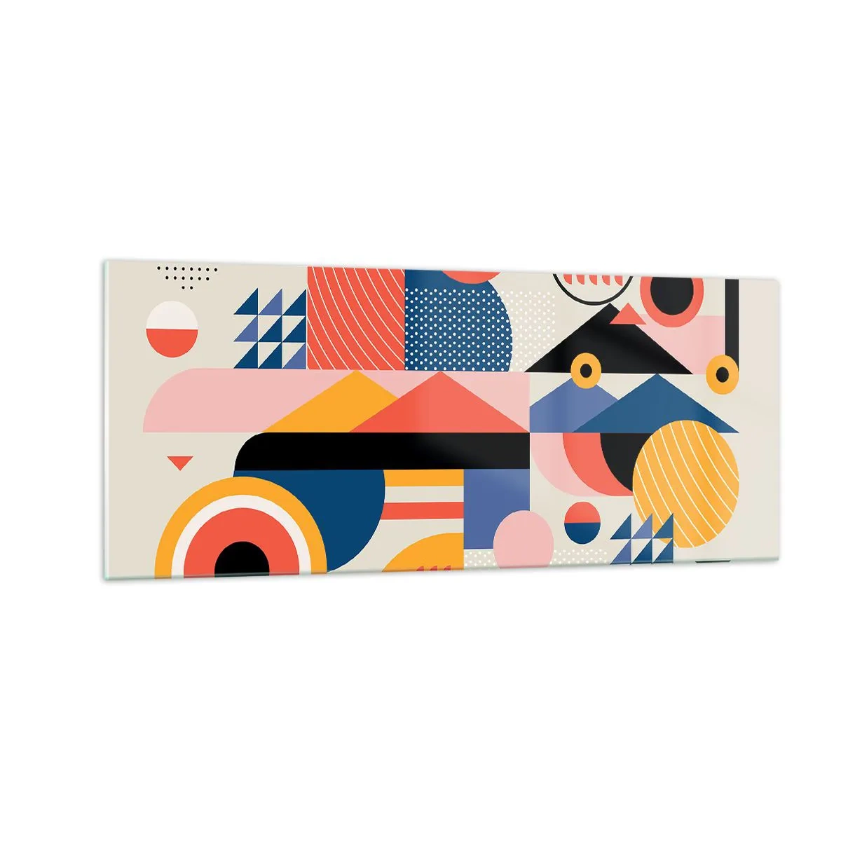 Obraz na skle - Kompozice: pojďme si hrát - 100x40 cm