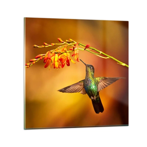 Obraz na skle - Posel světla podle Májů - 40x40 cm