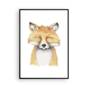 Plakát v černém rámu - Liščí rozladěnost - 70x100 cm