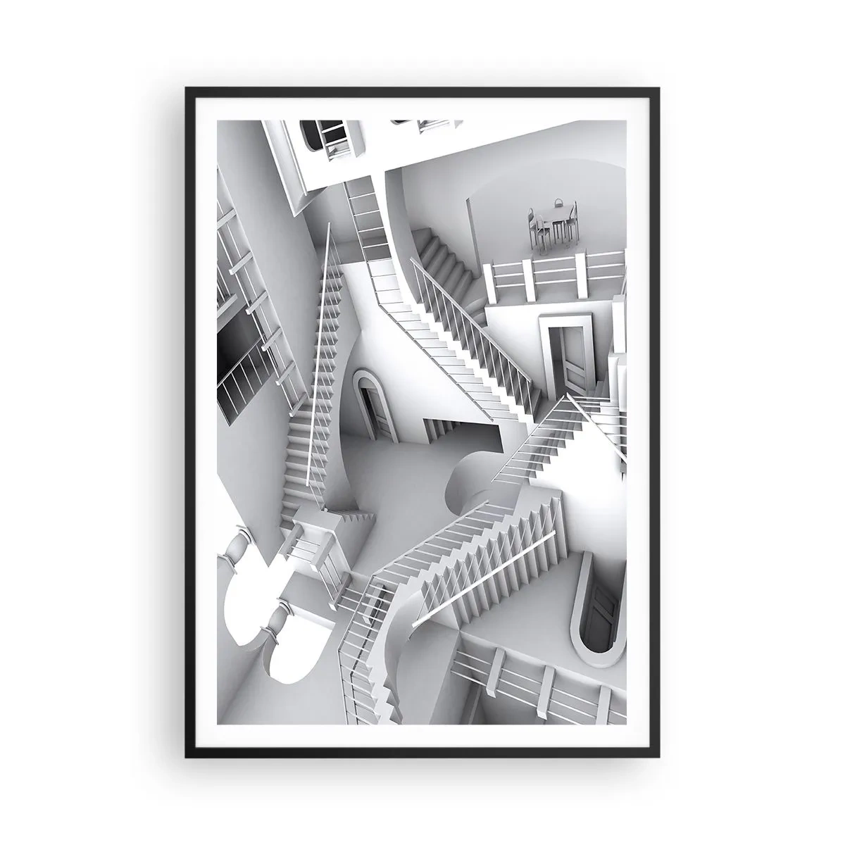 Plakát v černém rámu - Paradoxy prostoru - 70x100 cm