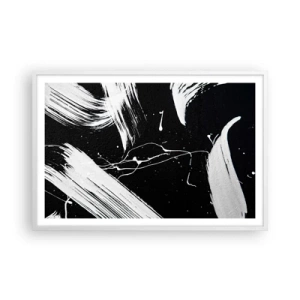 Plakát v bílém rámu - Prolomit temnotu - 91x61 cm