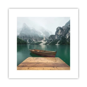 Plakát - „Hrdé skály vepředu“ - 30x30 cm