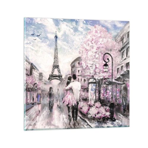 Obraz na skle - Když se zamilovat, tak jenom v… - 30x30 cm