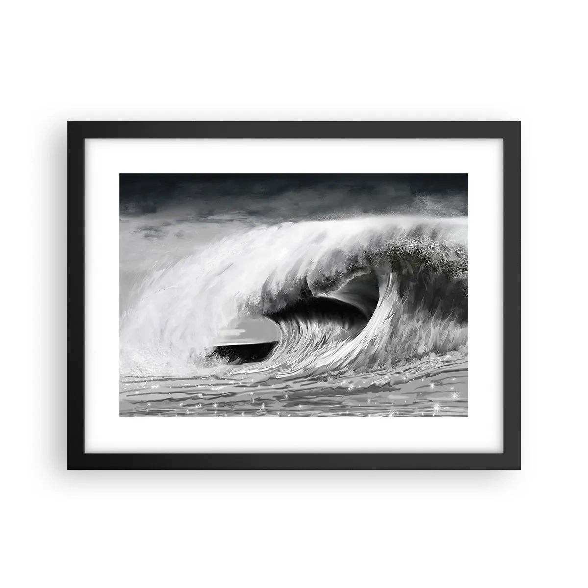Plakát v černém rámu - Hněv oceánu - 40x30 cm