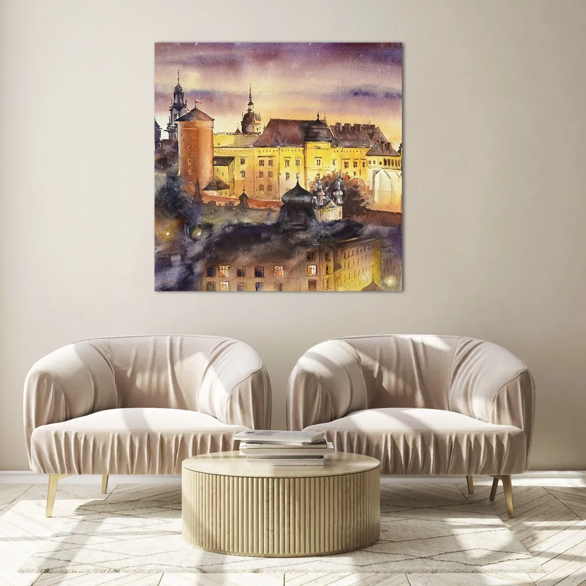 Obraz na skle - Historie a pohádka - 60x60 cm