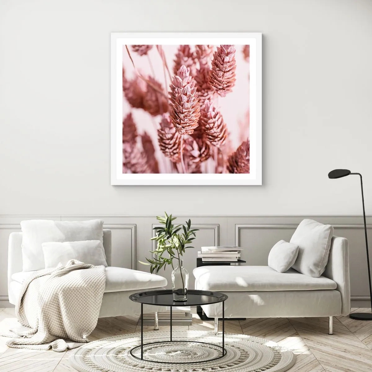 Plakát v bílém rámu - Zdánlivě nenápadné - 30x30 cm