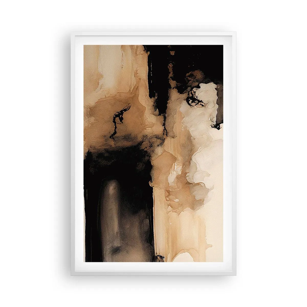 Plakát v bílém rámu - Poutavá abstrakce - 61x91 cm