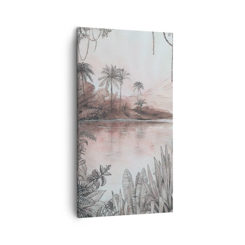 Obraz na plátně - Deník cestovatele z 19. století - 45x80 cm