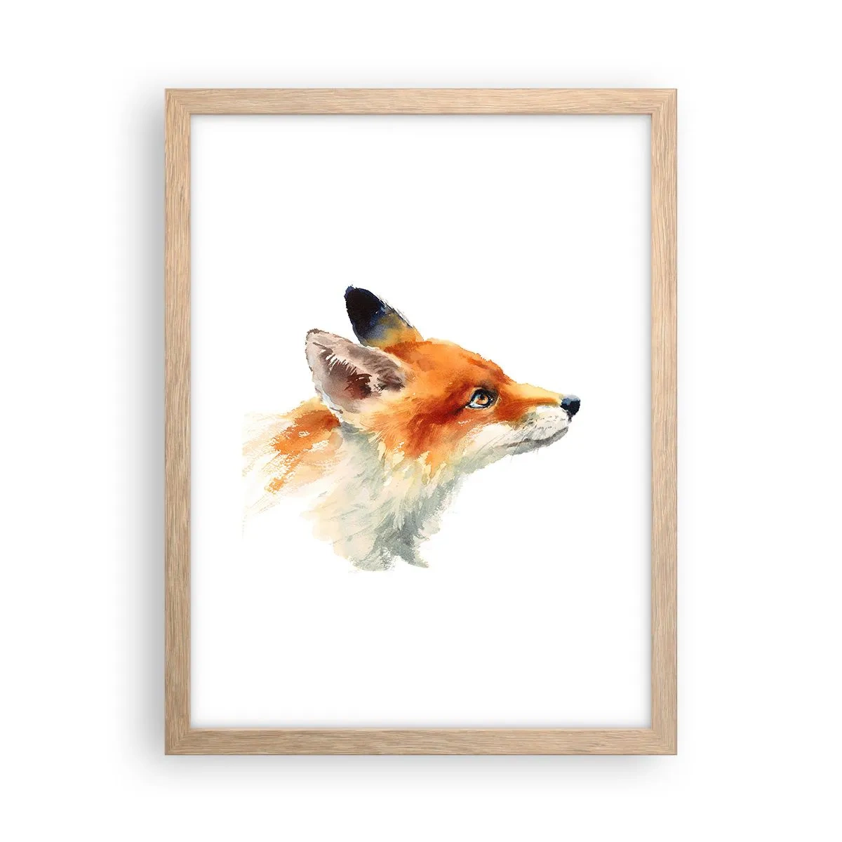 Plakát v rámu světlý dub - Opatrnosti není nikdy dost - 30x40 cm