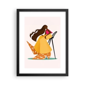 Plakát v černém rámu - Móda je také zábava - 30x40 cm