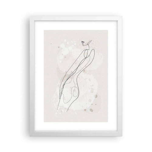 Plakát v bílém rámu - Zabloudit pohledem - 30x40 cm
