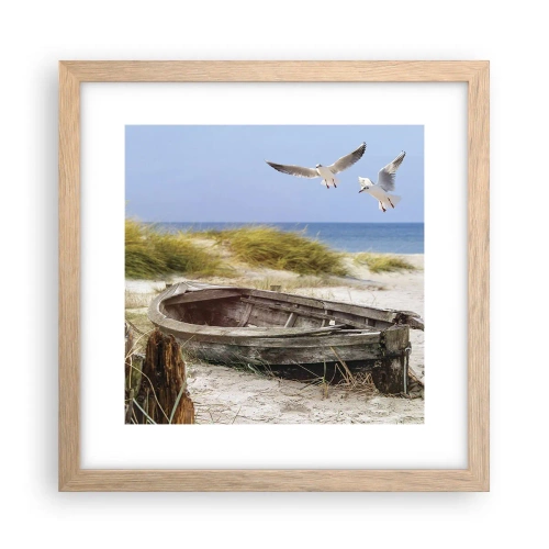 Plakát v rámu světlý dub - Větrem ozářené - 30x30 cm
